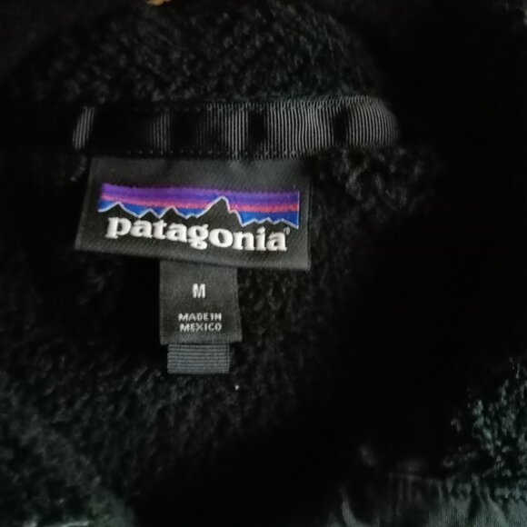 Patagonia Women's Re-Tool Snap-T Pullover Size Medium Black Fleece Jacket - Picture 3 of 4